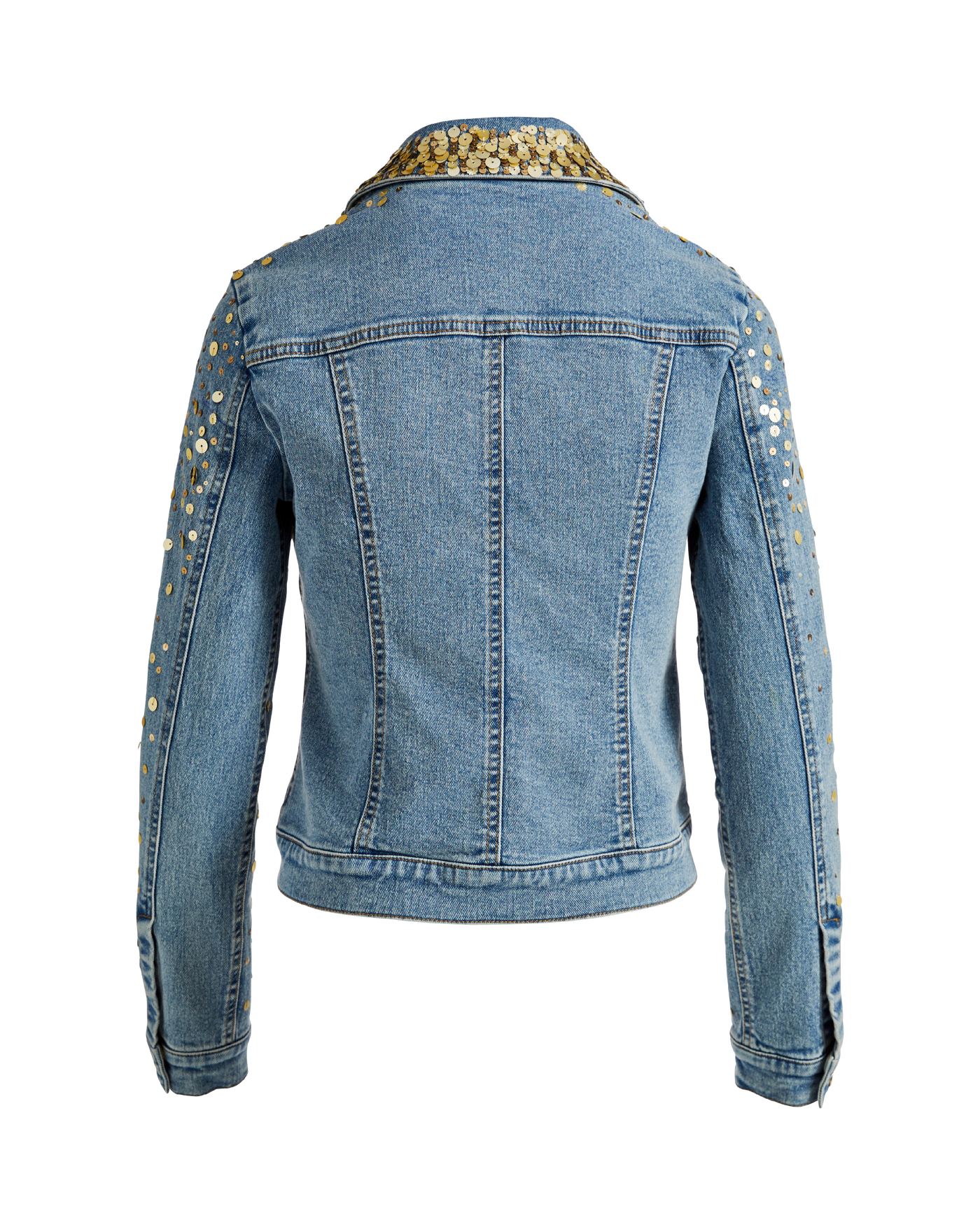 Ombre Sequin Denim Jacket